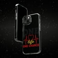 thumbnail image 6 of DistinctInk Clear Case for Apple iPhone 15 PRO (6.1" Screen) - One Life One Chance, 6 of 9