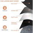 thumbnail image 2 of Fundas para asientos de coche para perros, funda para asiento trasero con ventana de visualización, funda impermeable para banco de coche y todoterreno, 150 × 139 cm, 2 of 5