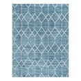 thumbnail image 3 of Unique Loom Matrix Trellis Collection Area Rug - Deco (9' x 12' 2" Rectangle Blue/Ivory), 3 of 7