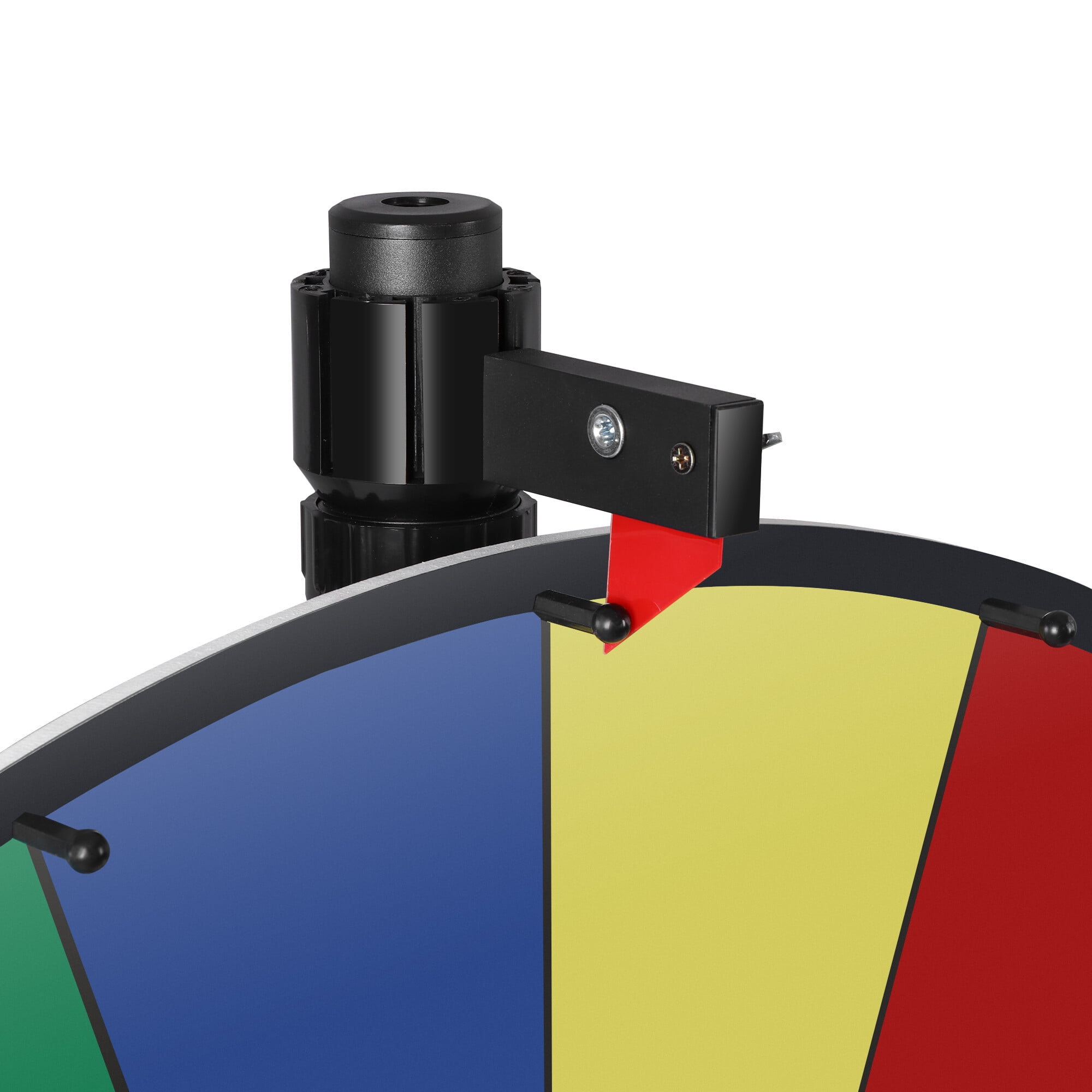 ZENY 36" Prize Wheel with Dual Use Stand Customizable Fortune Wheel for Tabletop & Floor 18 Slots