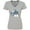 Athletic Heather, variant on Inktastic Shark Dinner Women's V-Neck T-Shirt