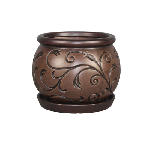 ATT SOUTHERN INC CRM-030690 6" Espresso Urn Planter by ATT SOUTHERN INC