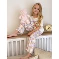 thumbnail image 5 of Arshiner Girls Pajama Set 3 Piece Short Sleeve Sleepwear Summer Soft Cute Pjs Outfits, 5 of 6