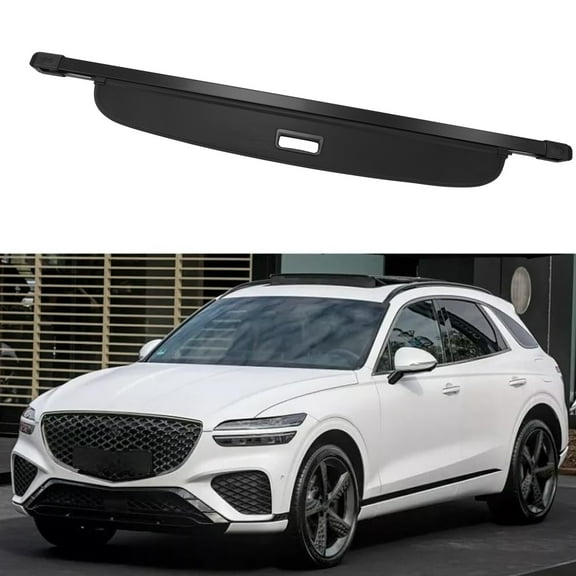 Cargo Security Rear Trunk Cover Retractable For 2022-2024 Genesis GV70 Cargo Cover Black All-Season Use