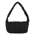 thumbnail image 4 of Bolsa bandolera de nailon para mujer diseño con espacio bandolera acolchada de color liso JShteea Para Estrenar, 4 of 9