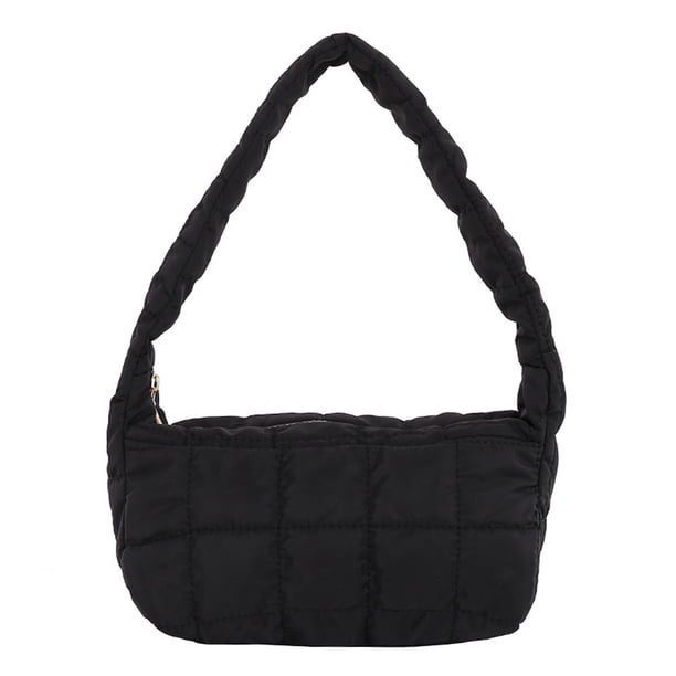 Nailon Ligero ZIXKUB Bolso Acolchado Mujer Hobo Grande - Bolso Cruzado Ligero Con Cremalleras Bolso Hombro Múltiples Bolsillos