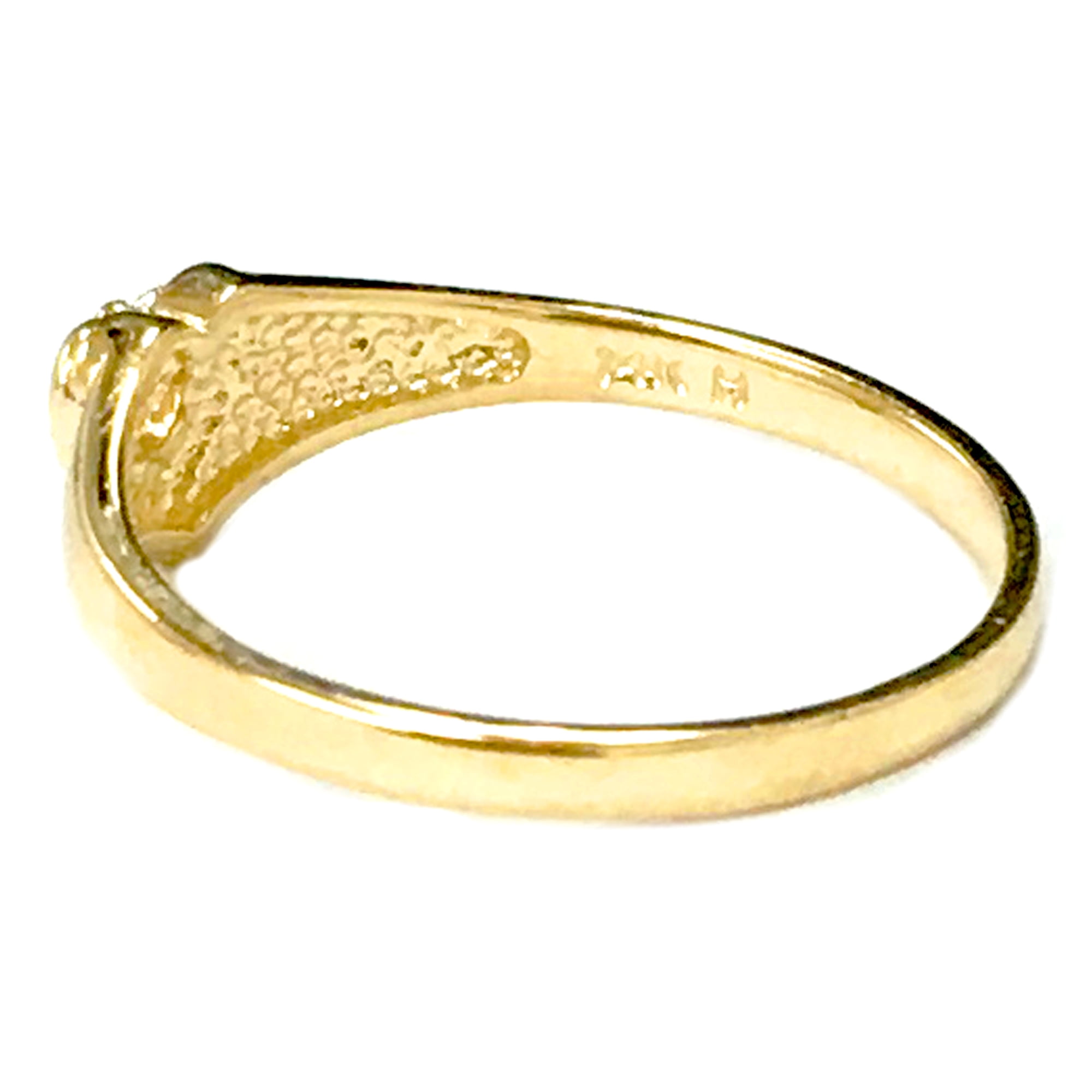 2.75 14K Yellow Gold Baby Child Heart Rings Size 5 Lot of Five