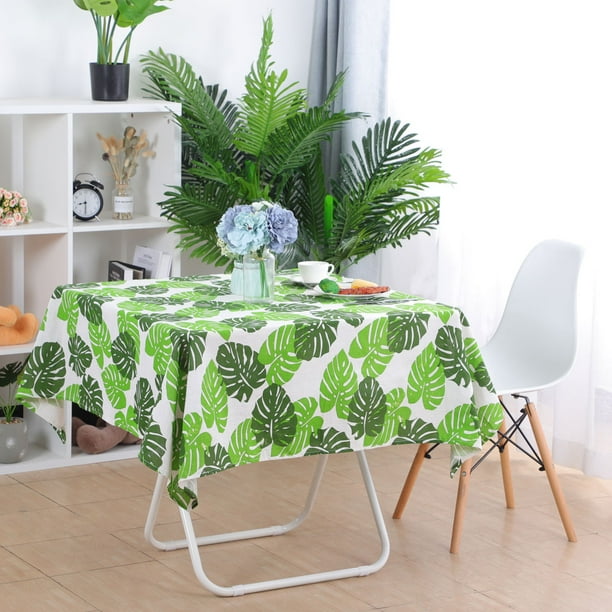 Square Soft Tablecloths Printed Cotton Table Cover Outdoor Tabletop