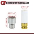 thumbnail image 4 of Ofertas Únicas 1 Juego de Tuerca de Bloqueo de Rueda para Porsche Cayenne Cayman 18 Dientes #64 Llave de Extracción de Tuerca Socket con Adaptador de 19 mm, 4 of 7
