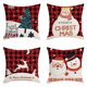 thumbnail image 2 of Hot6sl Ofertas Del Día 4 Almohadas Navideñas de 18X18 Pulgadas, Almohada de Algodón, Cojín, Decoración Navideña, Decoración de Fiesta de Invierno para Sofá, 2 of 6