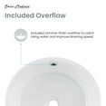 thumbnail image 5 of Monaco 16.5" Round Console Sink, White Basin Brushed Gold Legs, 5 of 10
