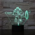 thumbnail image 2 of Lámpara LED de ilusión LED 3D con forma de espantapájaros con luz nocturna con cambio de color, 2 of 2