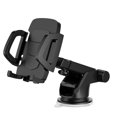 thumbnail image 1 of Soporte de base para teléfono móvil de coche con ventosa de dos velocidades, compatible con teléfonos de 5,3 a 8,3 cm de ancho (negro)., 1 of 7