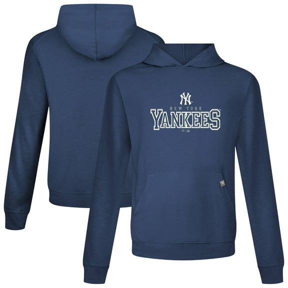 Men's Levelwear Navy New York Yankees Relay Journey Pullover Hoodie