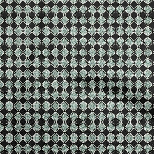 oneOone Coton Flex Noir Tissu Géométrique Matière de Robe Tissu Imprimé Tissu au Mètre 40 Pouces de Large