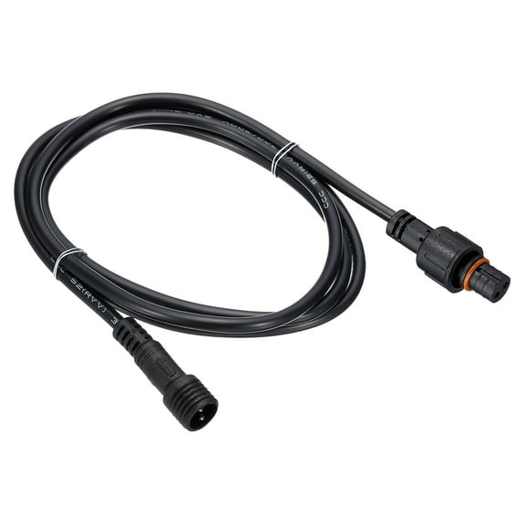 Uxcell 3.28Ft 2 Pin 22AWG Extension Cable Wire with Male and Female, Black