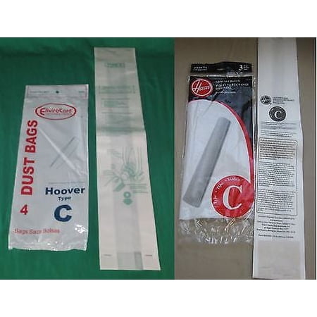 Genuine Hoover Type C Convertible Upright Vacuum Bag Style 43651050 4010003C 4010077C Vac [2 Bags]