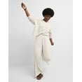 thumbnail image 5 of Hanes Originals Women's Soft Brushed Fleece Palazzo Pants, 28.5" Wheat Heather S, 5 of 6