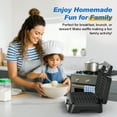 thumbnail image 6 of Sunvivi 2-Slice Belgian Waffle Maker, Electric Waffle Iron with Temperature Control, Nonstick Plates & Indicator Lights, Easy Clean, 6 of 9