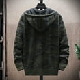 thumbnail image 3 of zfhfof Men's Hoodies Cardigan Sweaters Winter Thick Warm Fleece Sherpa Lined Full Zip Knitted Jacket Casual Hooded Coat Outerwear with Zipper Pockets, 3 of 3
