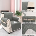 thumbnail image 3 of TWINNIS Waterproof Recliner Covers Dog Chair Cover Furniture Protector Sofa Slip Cover for Pets and Kids,25",Light Gray, 3 of 7