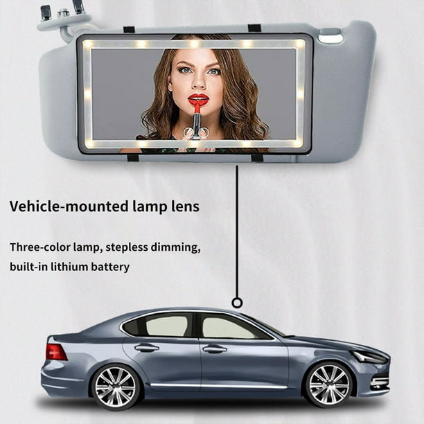 Miroir Pare Soleil Voiture Miroir De Voiture Avec Pare-soleil, Miroir De Maquillage De Accessoire Voiture Femme