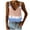 Blue, variant on Aayomet Workout Tops Women Tank Tops Summer Casual Ribbed Sleeveless Basic Cami Top Slim Henley Button Down Blouses,Mint Green XL