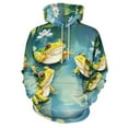 thumbnail image 3 of Frog in The Pond Hoodies Oversized Hoodie Couple Long Sleeve Cute Graphic Casual Hooded Sweatshirts, 3 of 5