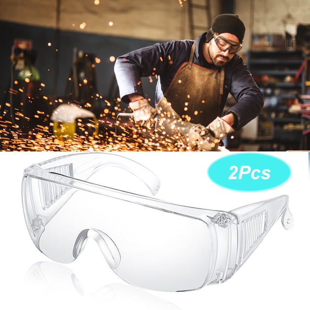Gafas protectoras BuyWeek 2 piezas transparentes a prueba de polvo protección para los ojos diseño elevado