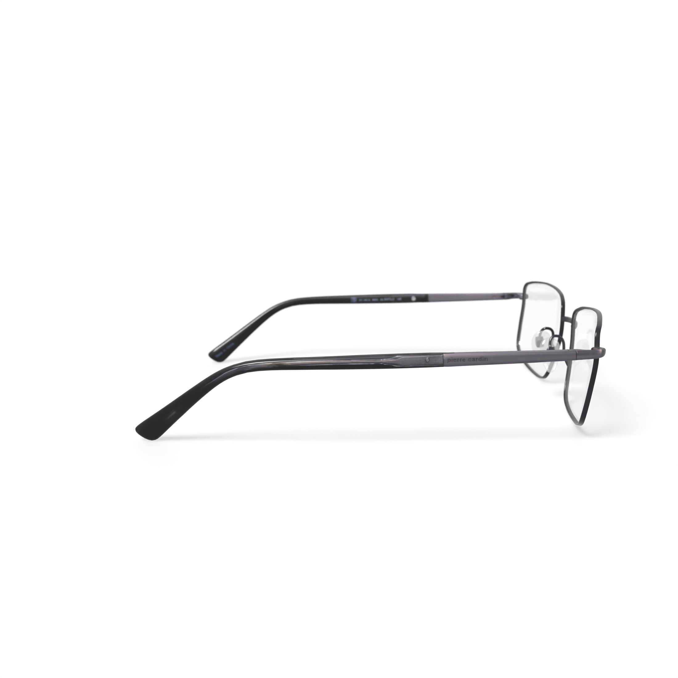 Pierre Cardin Men's PC6817 Rectangular Prescription Eyeglasses with Case, Silver