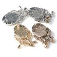 thumbnail image 4 of simhoa 4pcs Crystal Rhinestone Pearl Embellishments Scarf Decorations Brooch Button 33x59mm floral crystal oval, 4 of 8