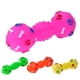 thumbnail image 4 of Juguetes para perros con forma de mancuerna punteada para perros Squeeze Squeaky Pet Chew Toy (verde) Likrtyny Oficina Multiescena Multifunción, 4 of 7