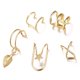 thumbnail image 1 of 5 uds hojas oreja puños no piercing mujeres moda oreja Clips pendientes joyería regalos, 1 of 8