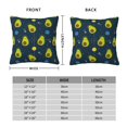 thumbnail image 2 of Yiaed Avocado in Space Print Pillow Covers Super Soft Decorative Square Throw Pillow Covers Case Cushion Covers for Sofa Couch Bedroom Car Decor（No pillow core）-26"x26", 2 of 7