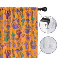 thumbnail image 4 of Blackout Kids Curtains,Purple Green Mushroom Plant Orange Pattern Childrens Insulated Curtains Set Of 2,Bedroom Essentials,Toddler Room Decor 42"x54", 4 of 5