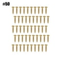 thumbnail image 2 of Vis de Réglage, 50 Pcs Vis de Montage Chromées pour Guitare, Fonctionnement Fluide, 2 of 9