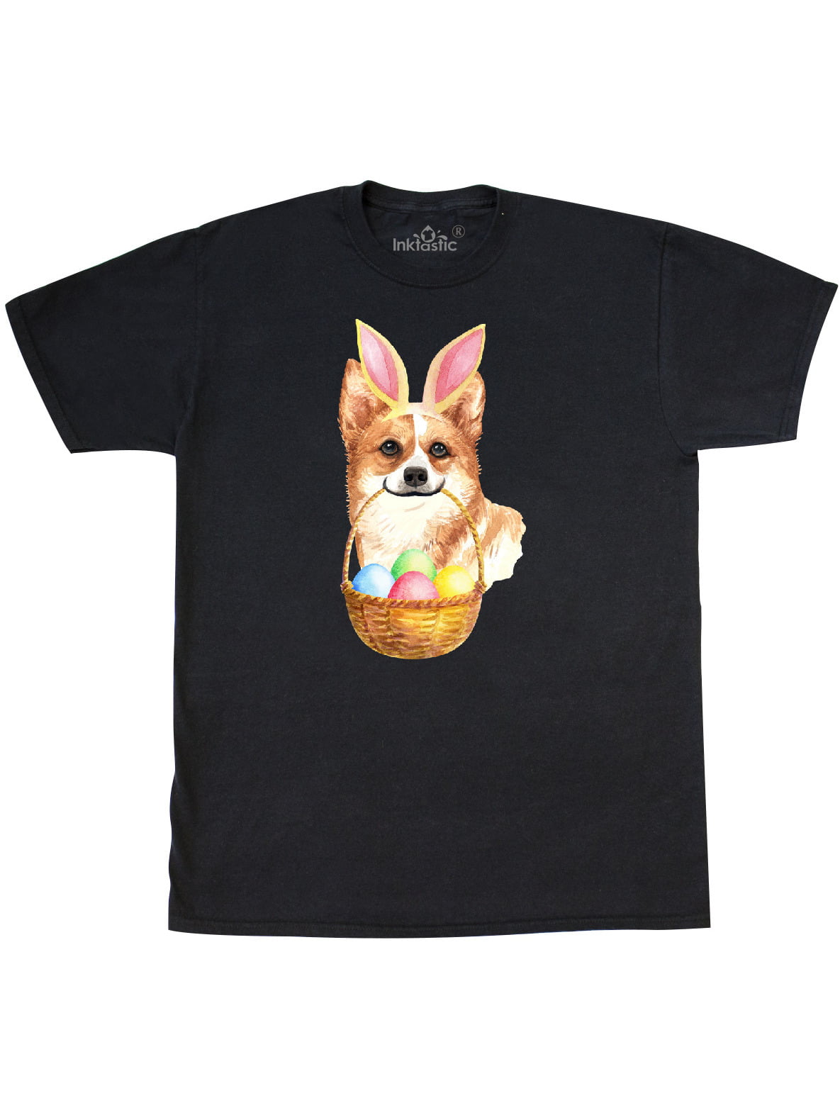 Corgi With Bunny Ears Under The Eater Eggs Tree Cute T-Shirt Dog Lovers Corgi Owners Gift