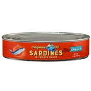 California Girl Sardines in Tomato Sauce, 15 oz