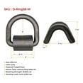 thumbnail image 2 of (12 Pack) 5/8" Heavy Duty Weld-On Forged D Ring 18,000 Lbs, 2 of 5