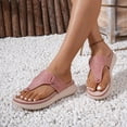 thumbnail image 3 of IUJSOY Flip Flops for Women Arch Support Thick Athletic Cushion Walking Sandals Rhinestone Slides, 3 of 7