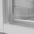 thumbnail image 6 of Pivot Shower Doors, 32" W x 72" H Frameless Bi-fold Swing Shower Door,1/4" (6mm) Clear Tempered Glass, Chrome, Reversible Installation, 6 of 8