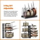 thumbnail image 2 of Organizadores de Estantes Para Ollas, Organizador de ollas y sartenes para organización y almacenamiento de cocina, soportes para tapas de ollas con métodos de bricolaje, 2 of 4
