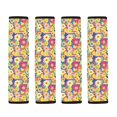 thumbnail image 5 of Chririnla Floral Patch Car Seat Belt Pads Stylish Accessory Seat Belt Shoulder Pad Magic Tape Universal Compatible with Auto Vans, 5 of 8