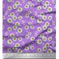 thumbnail image 1 of Soimoi Silk Fabric Leaves & Aster Floral Printed Fabric 1 Yard 42 Inch Wide, 1 of 3