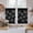 Black, variant on Black Dandelion Tier Curtains 54 Inch Length, Country Modern Minimalist Flower Cafe Short Curtains for Bathroom Over Sink, Small Kitchen Curtain Light Filtering Tiered Drapes 2 Panels 27.5"Wx54"L