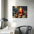 thumbnail image 3 of Nawypu  Santa Claus Retro Poster Canvas Wall Art Print Room Wall Decor Bedroom Aesthetic Living Room Decor Christmas Gift, 3 of 4