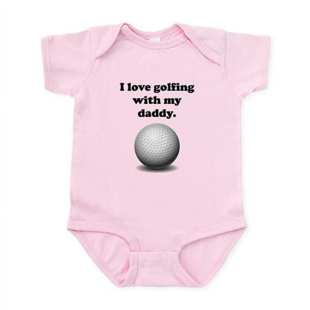 

CafePress - I Love Golfing With My Daddy Body Suit - Baby Light Bodysuit Size Newborn - 24 Months