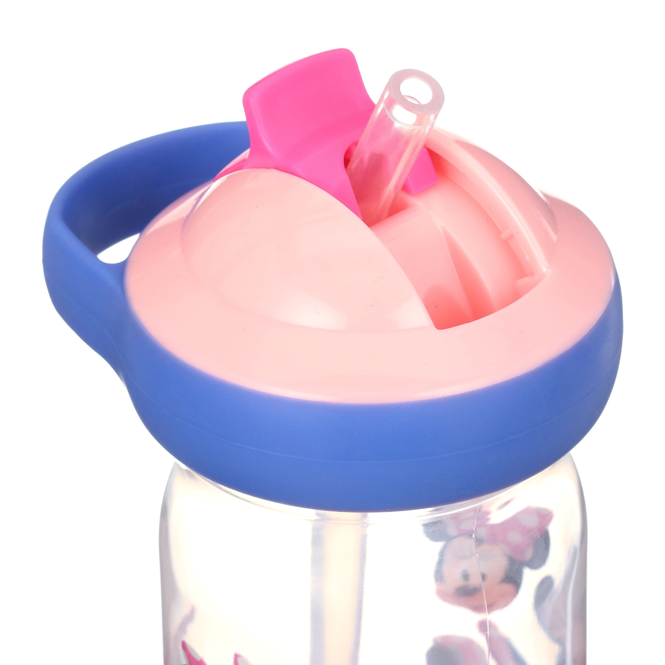 The First Years Minnie Mouse Sip & See Toddler Water Bottle w/ Floating Charm, 12 Oz