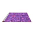 thumbnail image 2 of Ahgly Company Machine Washable Indoor Rectangle Oriental Purple Traditional Area Rugs, 5' x 8', 2 of 4