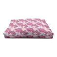 thumbnail image 4 of Floral Pet House, Orchid Blossoms in Pink and Mint Shades and Grunge Effect Tropical Plant, Outdoor & Indoor Portable Dog Kennel with Pillow and Cover, 5 Sizes, Multicolor, by Ambesonne, 4 of 5